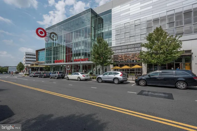 a car parked in front of a building