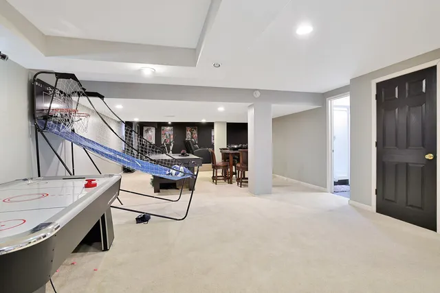 a view of livingroom with furniture and staircase