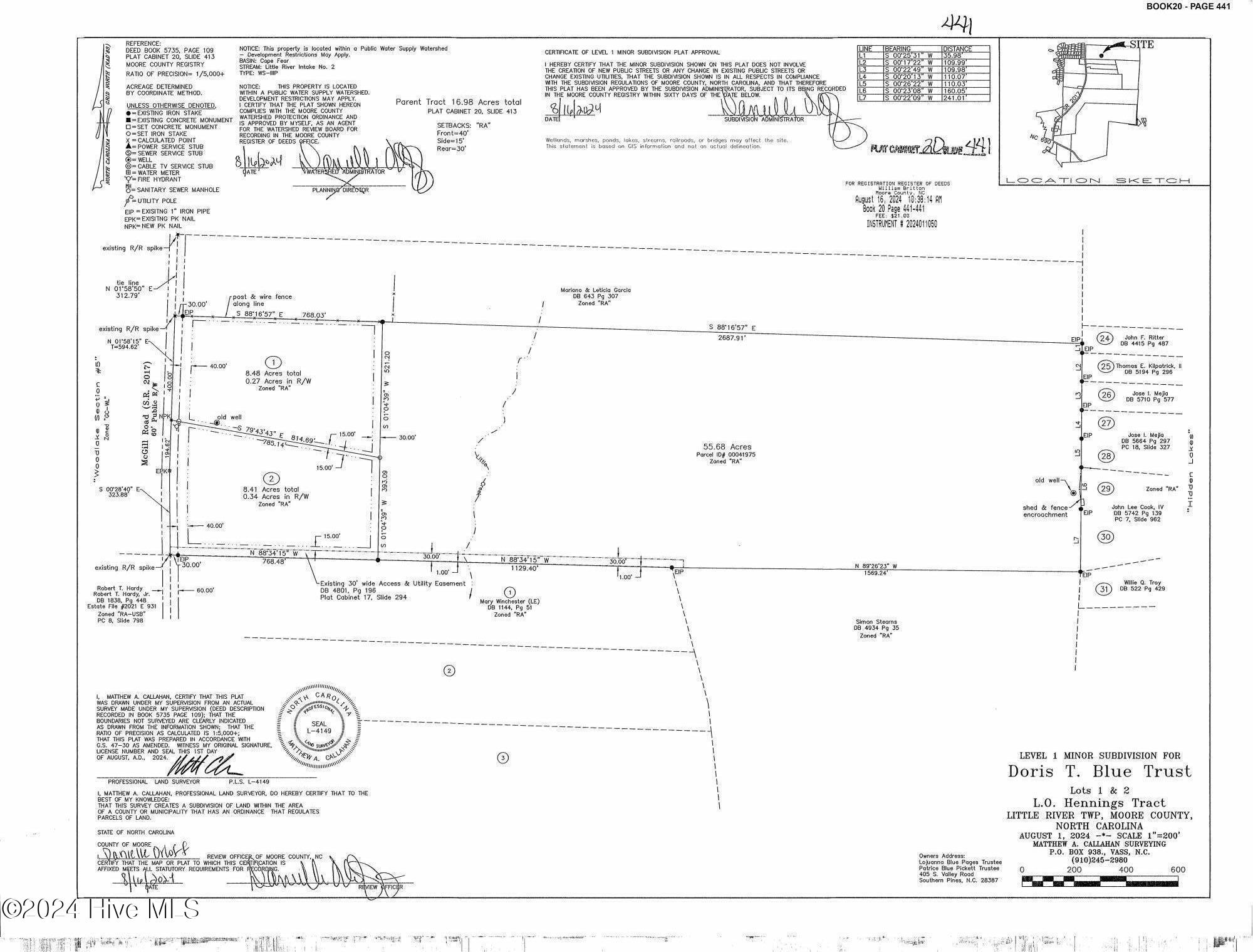 Lot 1 McGill Road Cameron, NC 28326 - Photo 1 of 7 PC 20 Slide 441 Lots 1 & 2 McGill Road