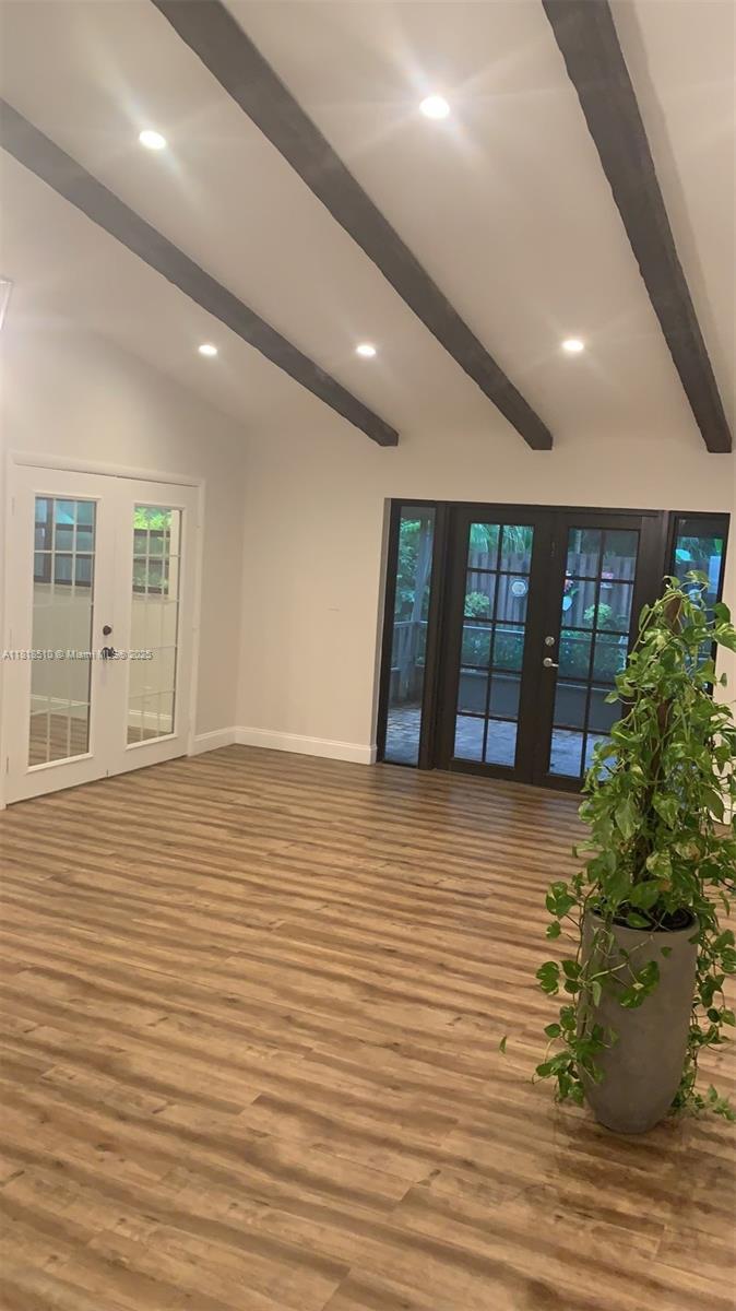 a view of an empty room