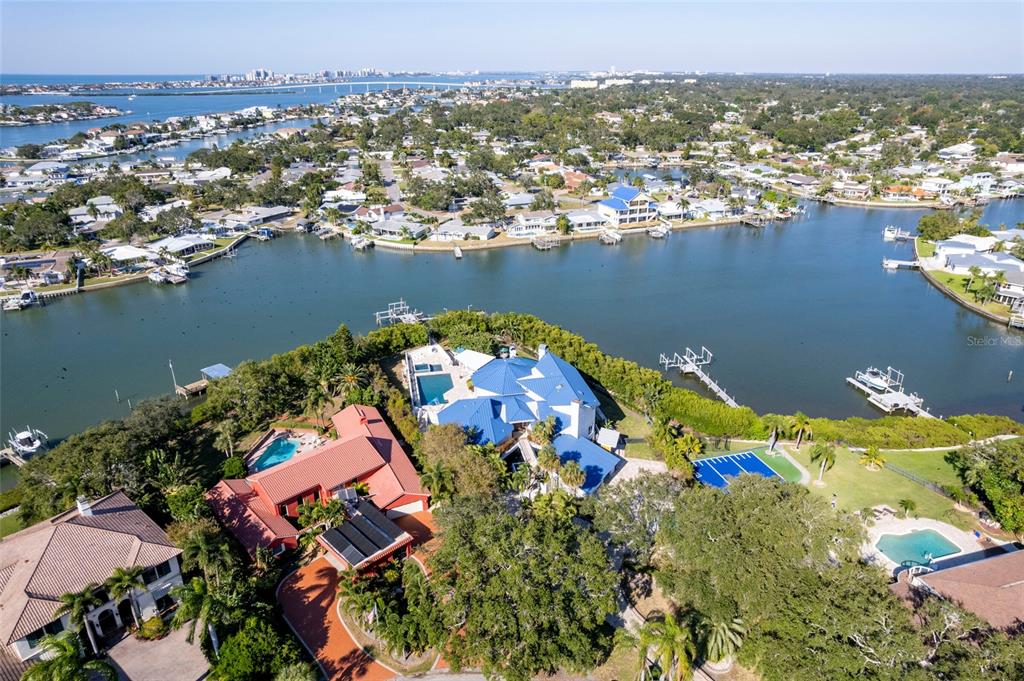 2268 Kings Point Drive Largo, FL 33774 - Photo 2 of 84 an aerial view of ocean residential house with outdoor space