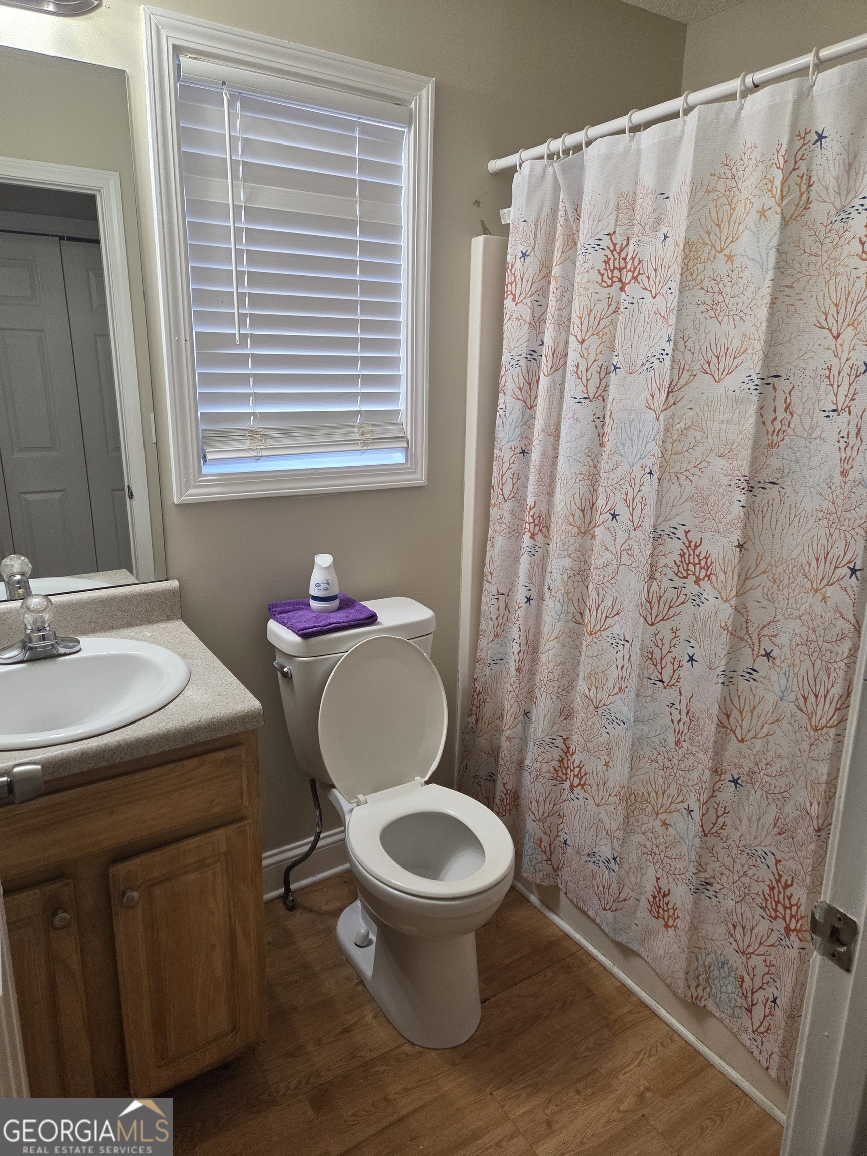 130 Stephanie Lane Covington, GA 30016 - Photo 17 of 18 a bathroom with a toilet a sink and a window