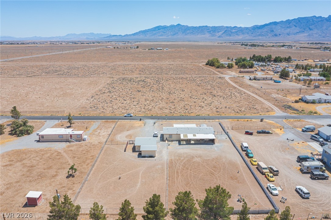 3200 Maple Road Pahrump, NV 89048 - Photo 48 of 53 Sprawling desert property with distant mountain views, offering ample space and privacy.
