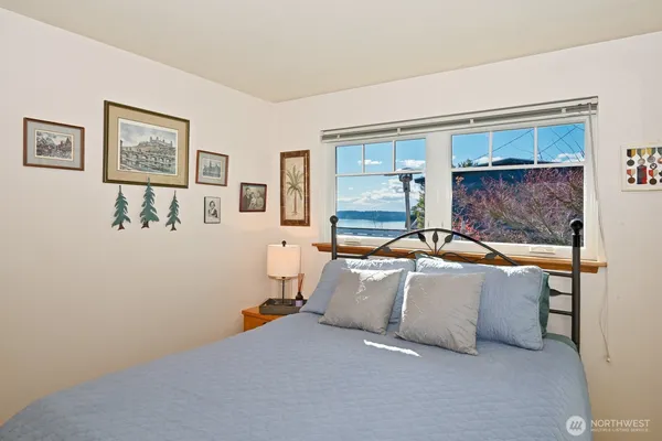 a living room with a couch and a table