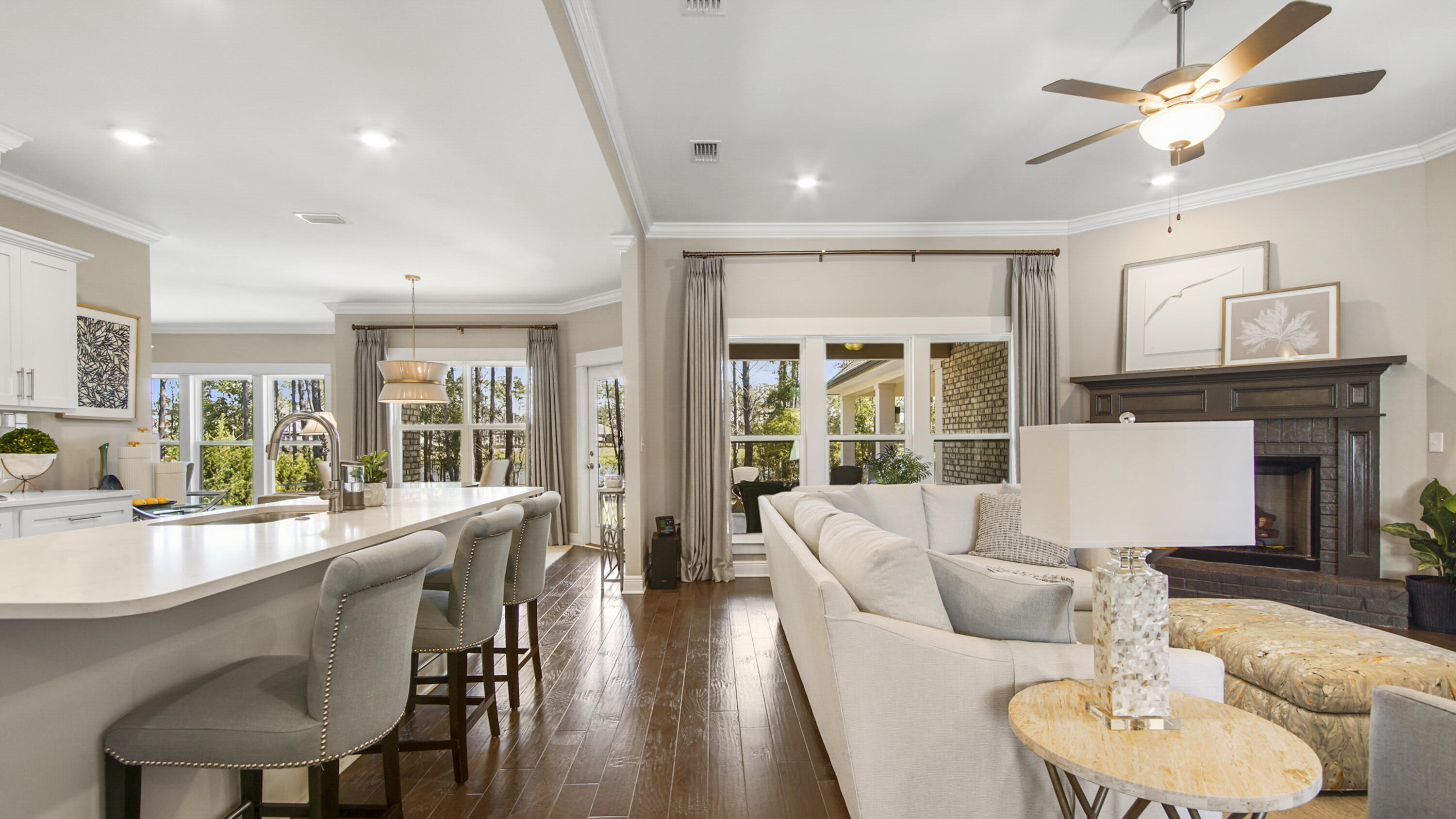 194 Mill Pond Cove Freeport, FL 32439 - Photo 12 of 89 a living room with furniture and a large window