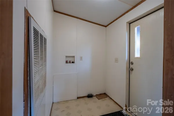 a view of storage and utility room