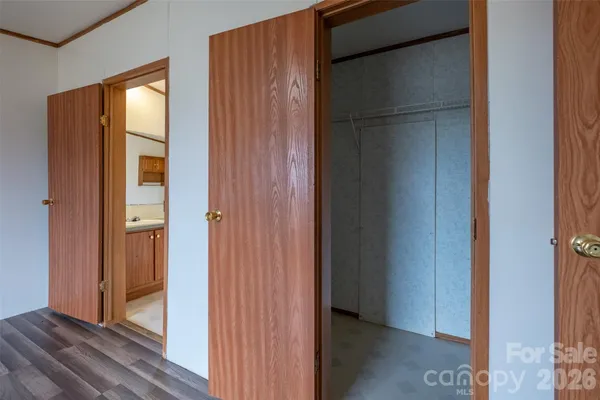 a view of elevator with hallway