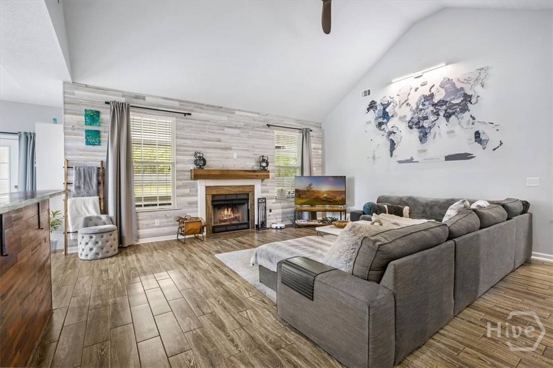 107 Buford Hill Road Eden, GA 31307 - Photo 14 of 51 FAMILY ROOM FIREPLACE