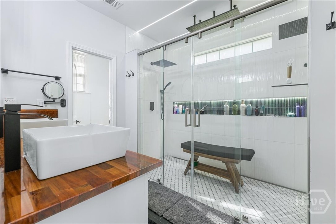107 Buford Hill Road Eden, GA 31307 - Photo 30 of 51 MAIN BEDROOM BATH DOUBLE VANITY AND OVERSIZED SHOWER