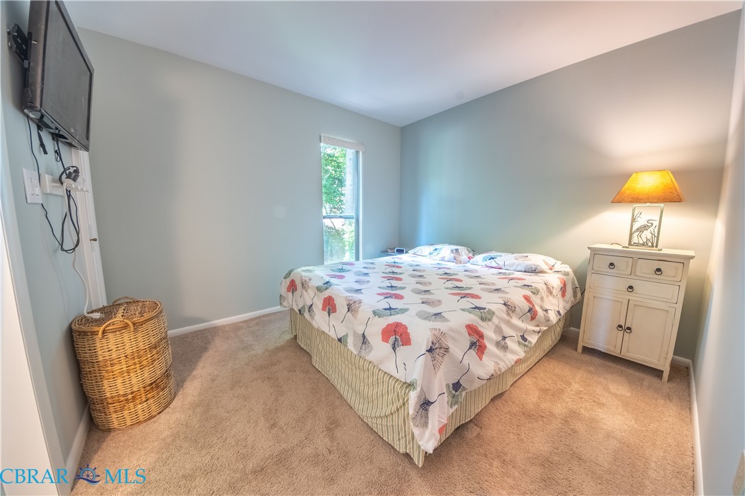 54 Villa Ridge Drive, Unit C Hartfield, VA 23071 - Photo 36 of 45 Bedroom with baseboards and light carpet