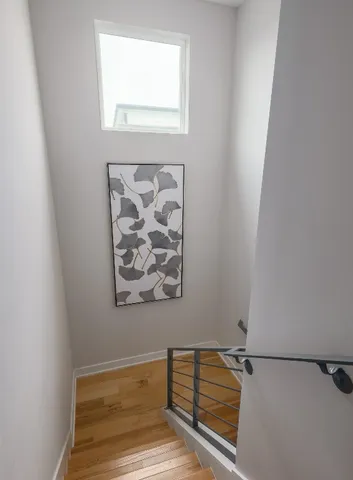 a view of a hallway with window