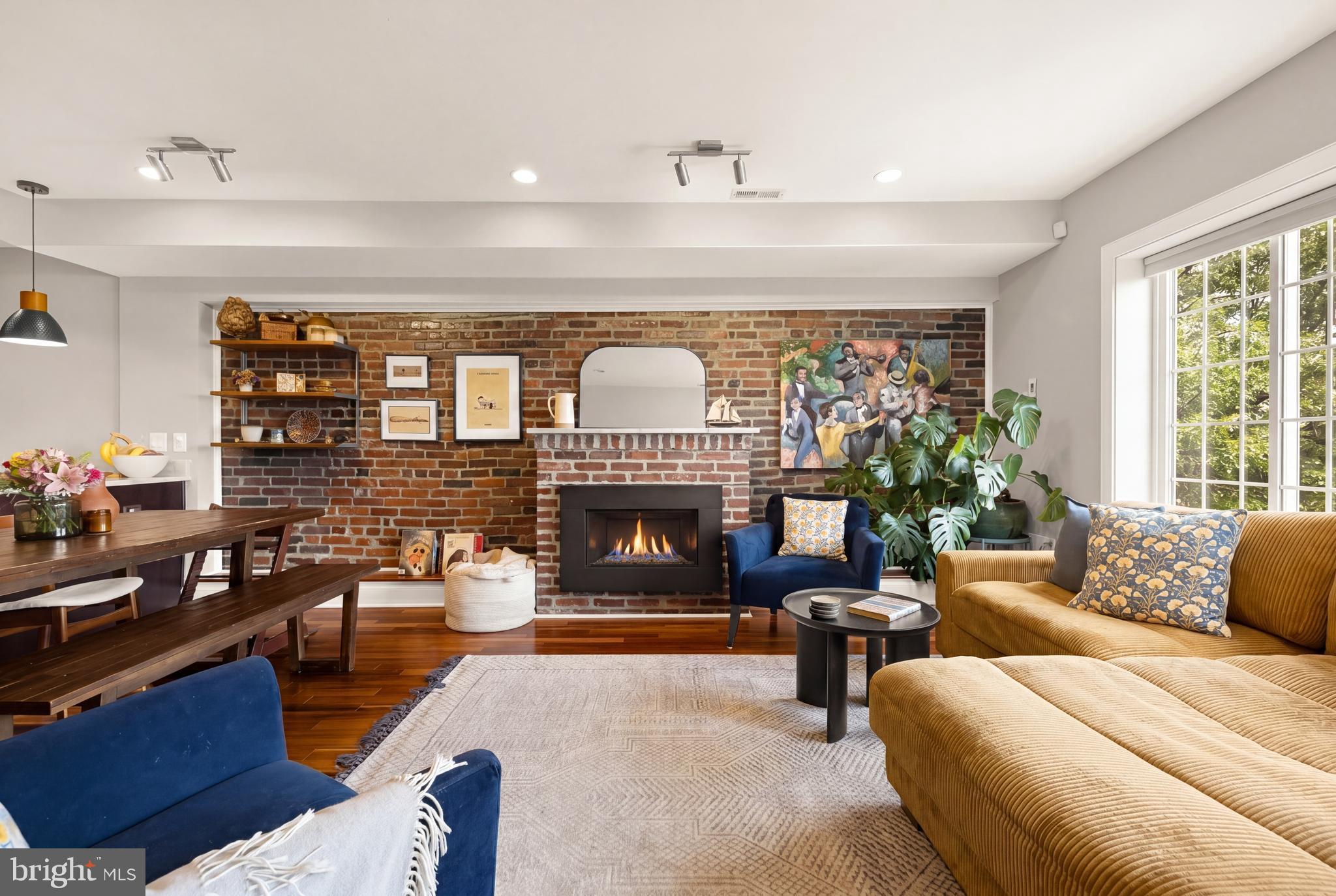 3602 16th Street Northwest, Unit 4 Washington, DC 20010 - Photo 5 of 50 Gas fireplace serves as beautiful focal point