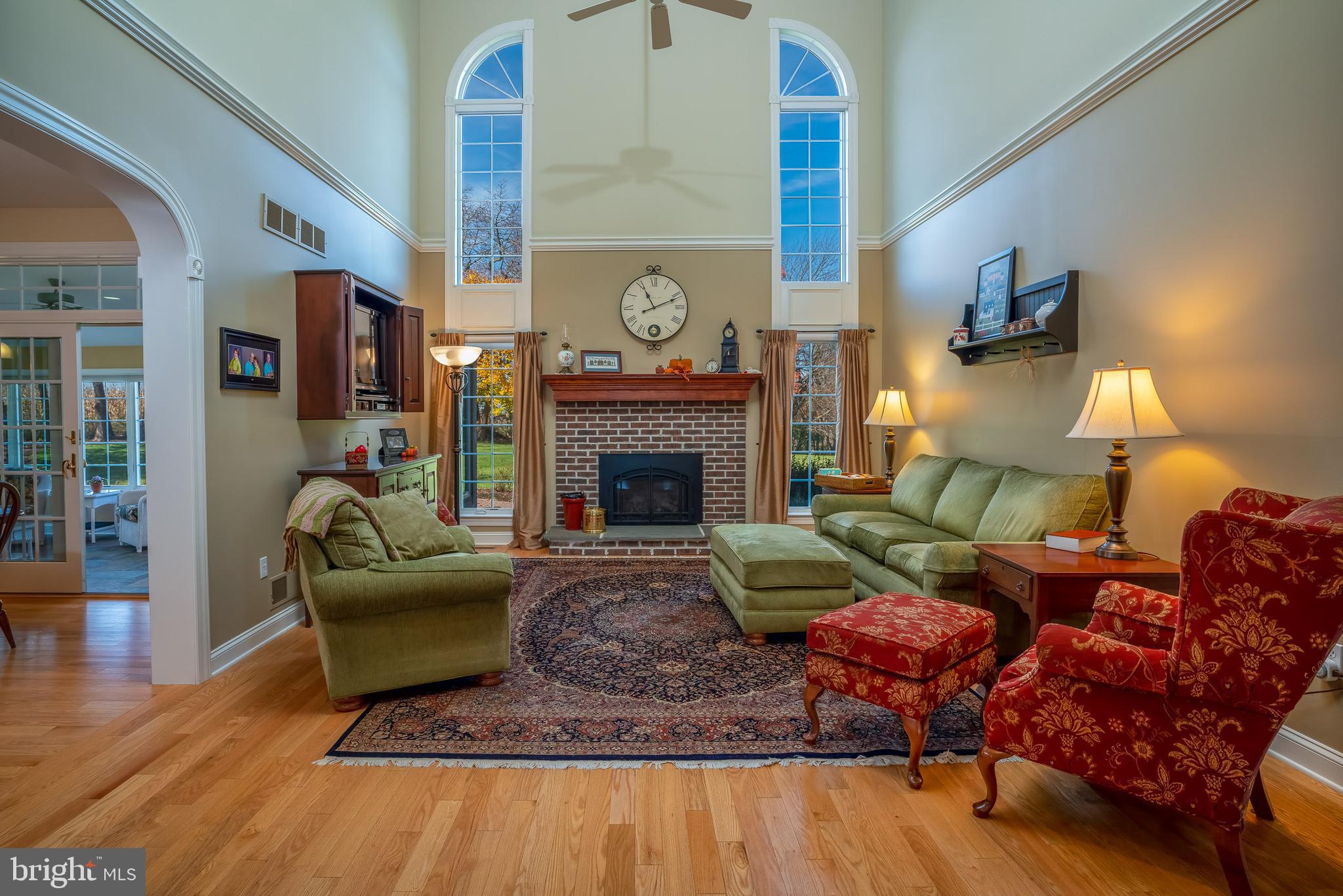 61 Starr Road Reading, PA 19608 - Photo 30 of 79 Family room with hardwood floors & gas fireplace