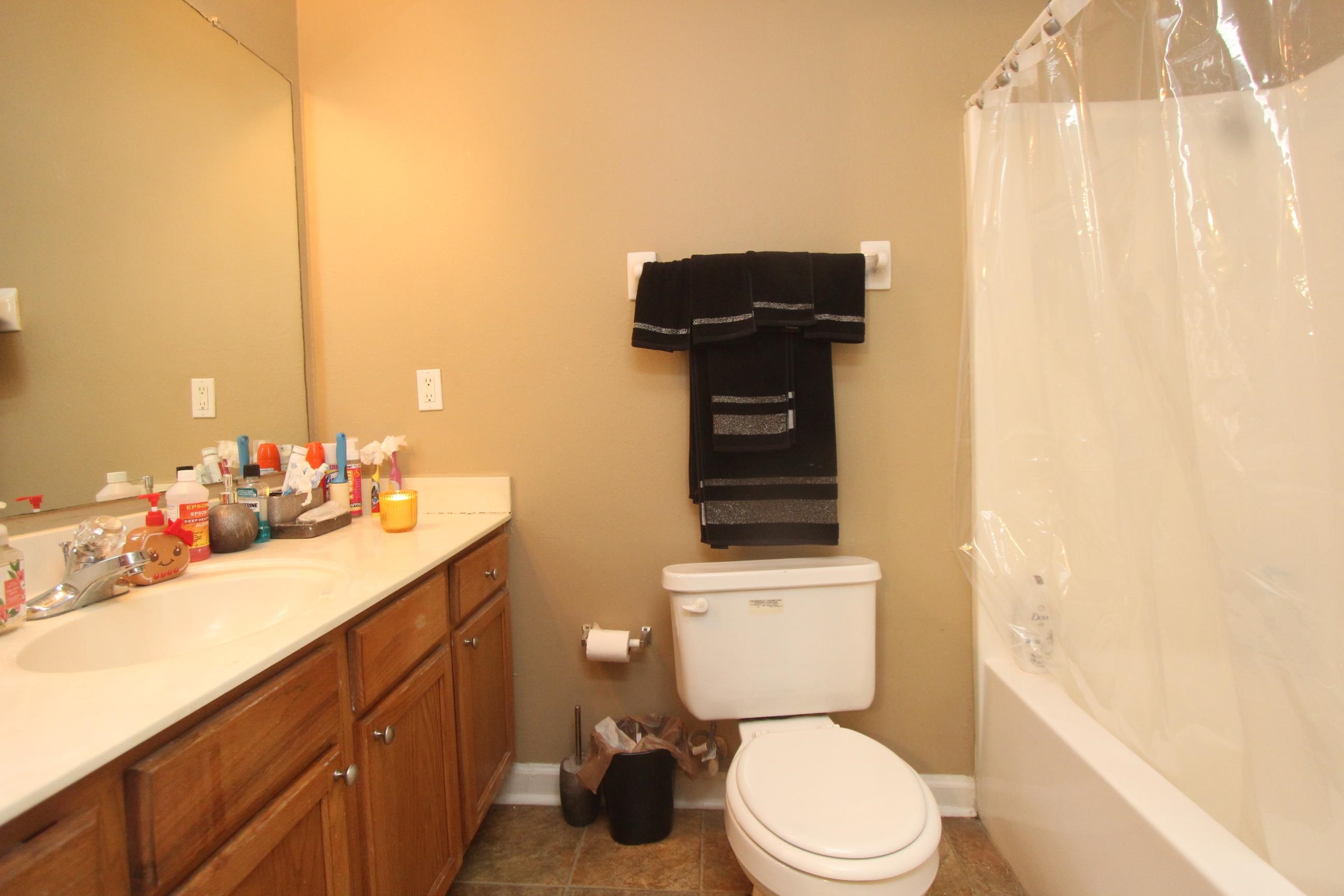 4563 Cedargreen Cove Memphis, TN 38128 - Photo 8 of 12 a bathroom with a sink vanity mirror and toilet