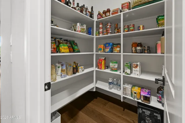 a room with storage and utility