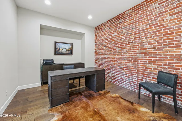 a view of workspace with furniture