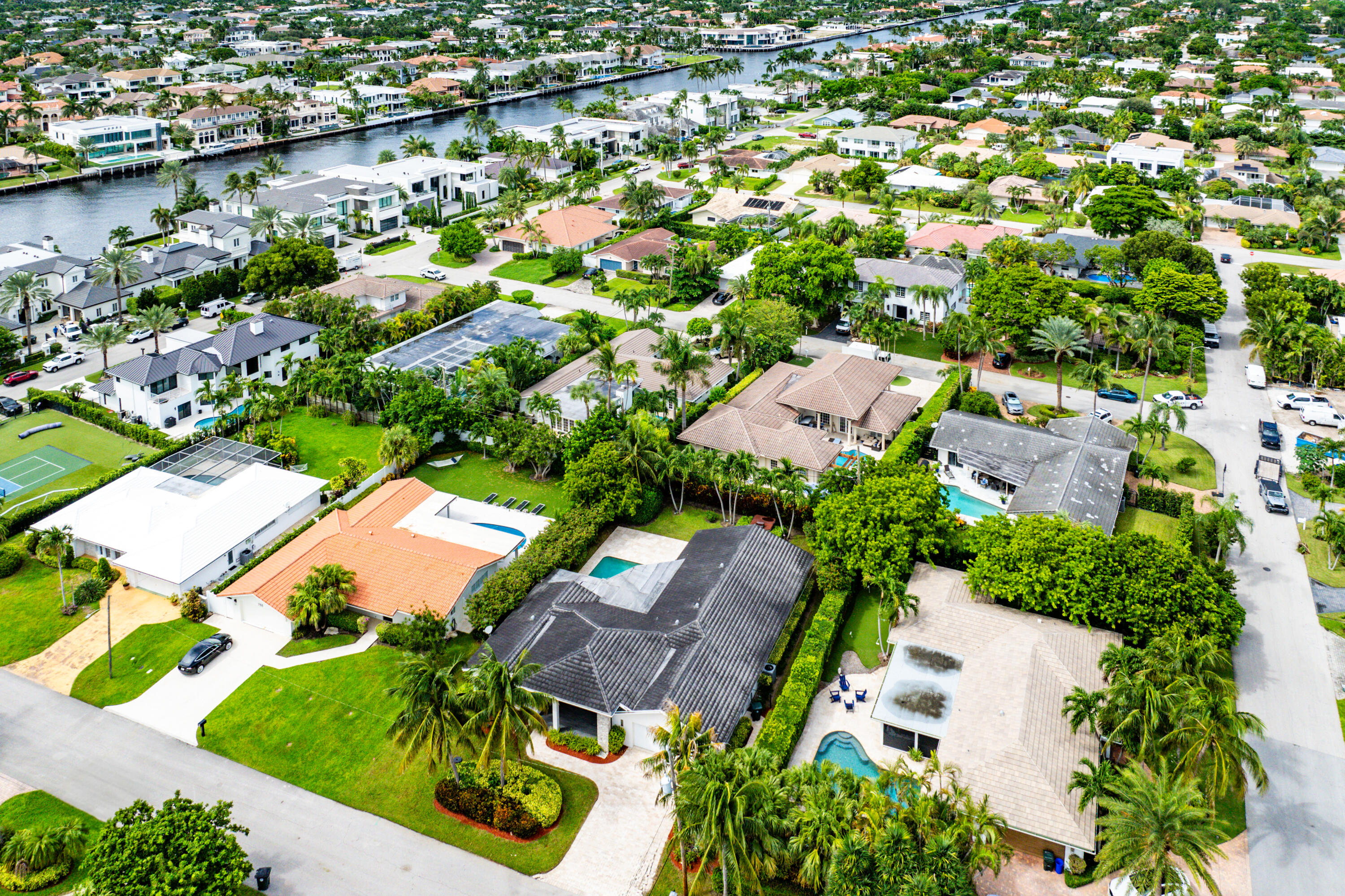 783 Valencia Drive Boca Raton, FL 33432 - Photo 38 of 45 an aerial view of residential houses with outdoor space and lake view