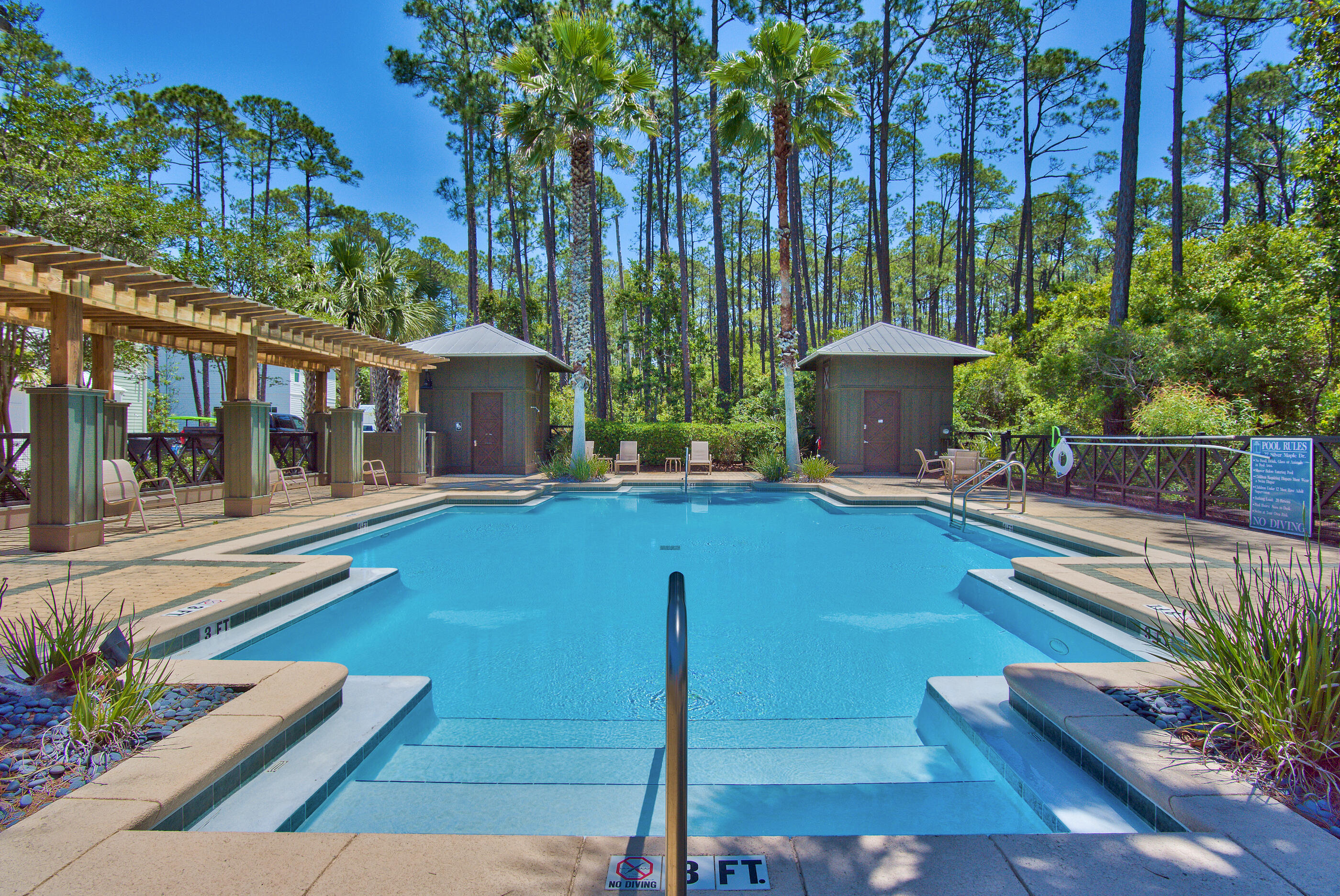 171 Redbud Ln Inlet Beach Inlet Beach, FL 32461 - Photo 33 of 37 a swimming pool with outdoor seating and yard