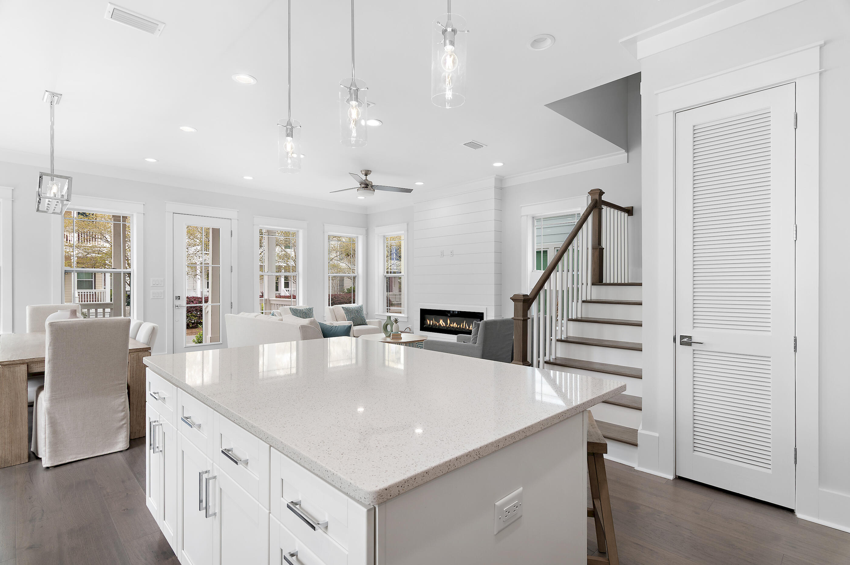 171 Redbud Ln Inlet Beach Inlet Beach, FL 32461 - Photo 9 of 37 a view of kitchen island with stainless steel appliances