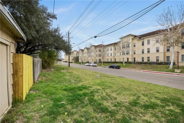 a wooden house with a outdoor space