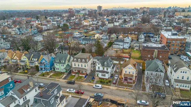 an aerial view of city
