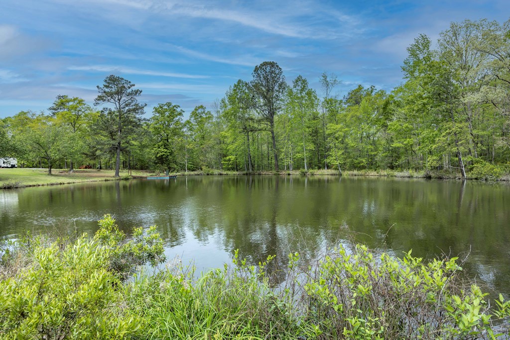 520 Terry Lane Fortson, GA 31808 - Photo 36 of 52 a view of a lake with a house in the background