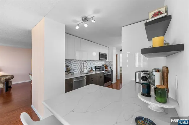 a bedroom with a bed and a closet