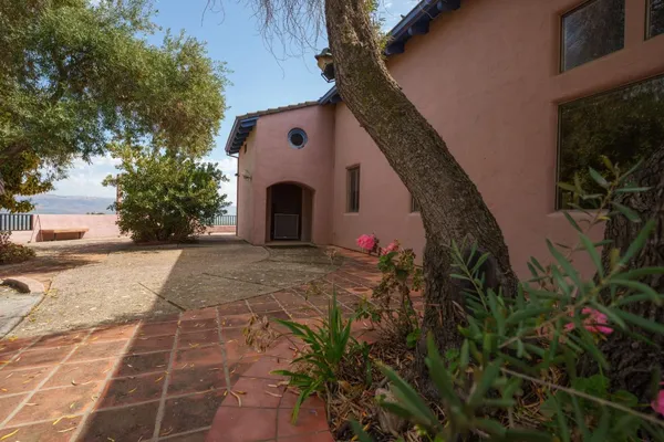 a front view of a house with entryway