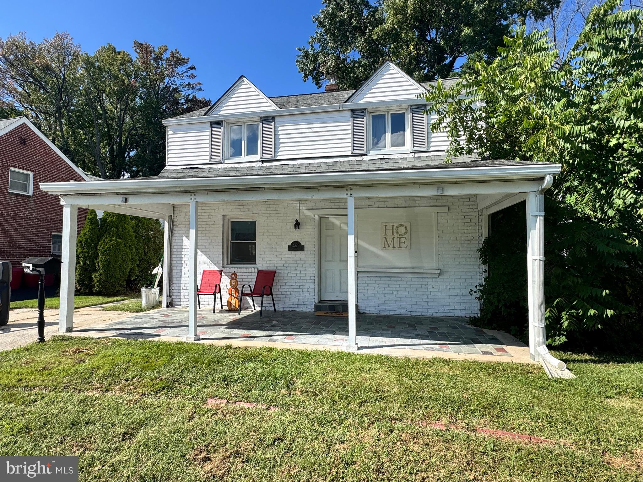a view of a house with a outdoor space