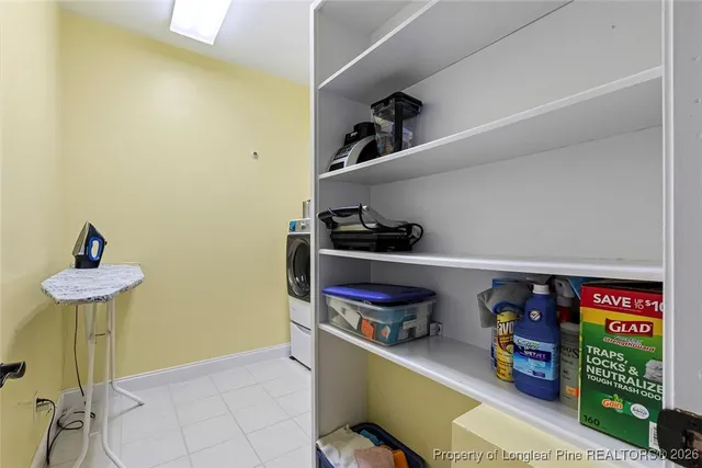 a room with storage and utility