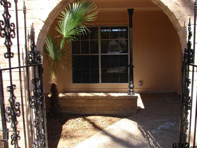 a view of front door