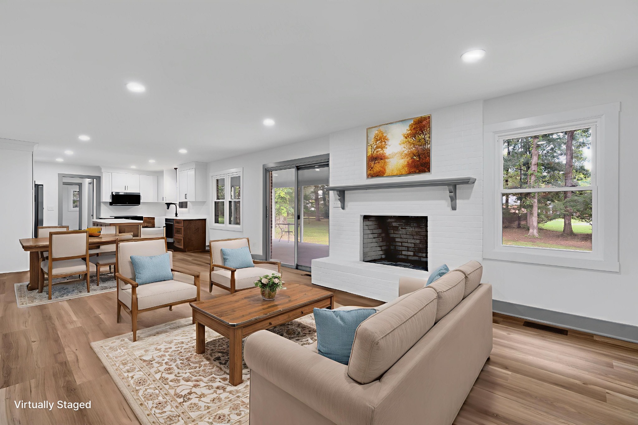 305 12 Oaks Road Tullahoma, TN 37388 - Photo 13 of 56 a living room with furniture and a fireplace