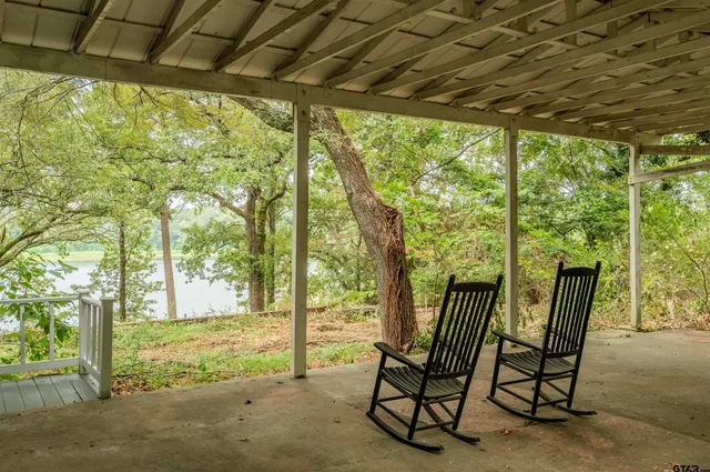 a view of an outdoor space with seating area