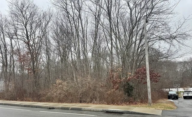 a view of street with houses