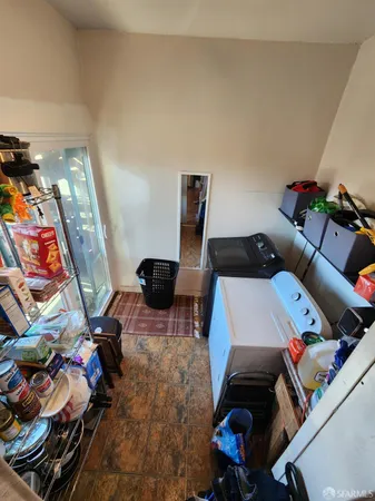 a view of kitchen and dining room
