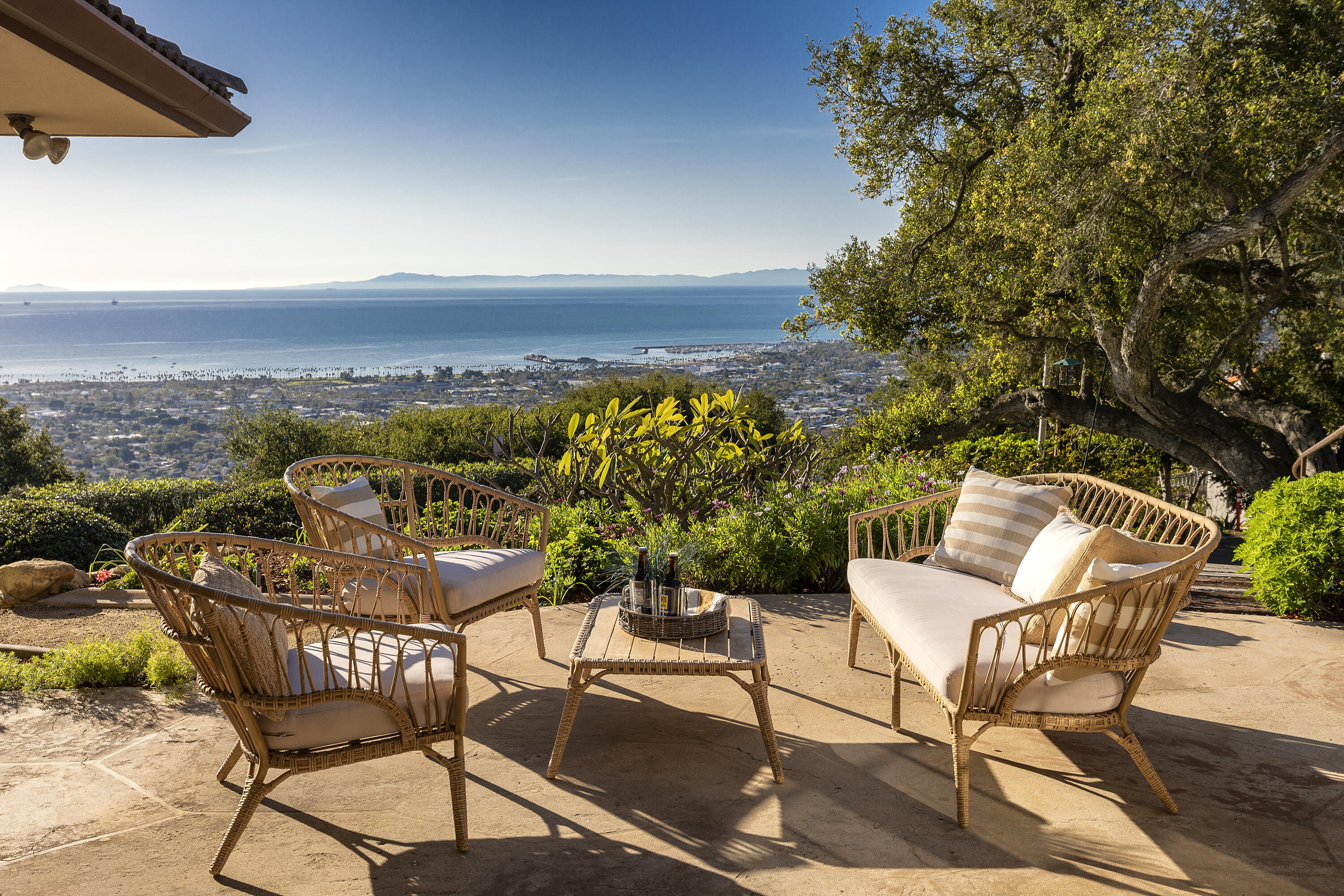1320 Mission Ridge Road Santa Barbara, CA 93103 - Photo 2 of 27 a view of a chairs and table on the terrace