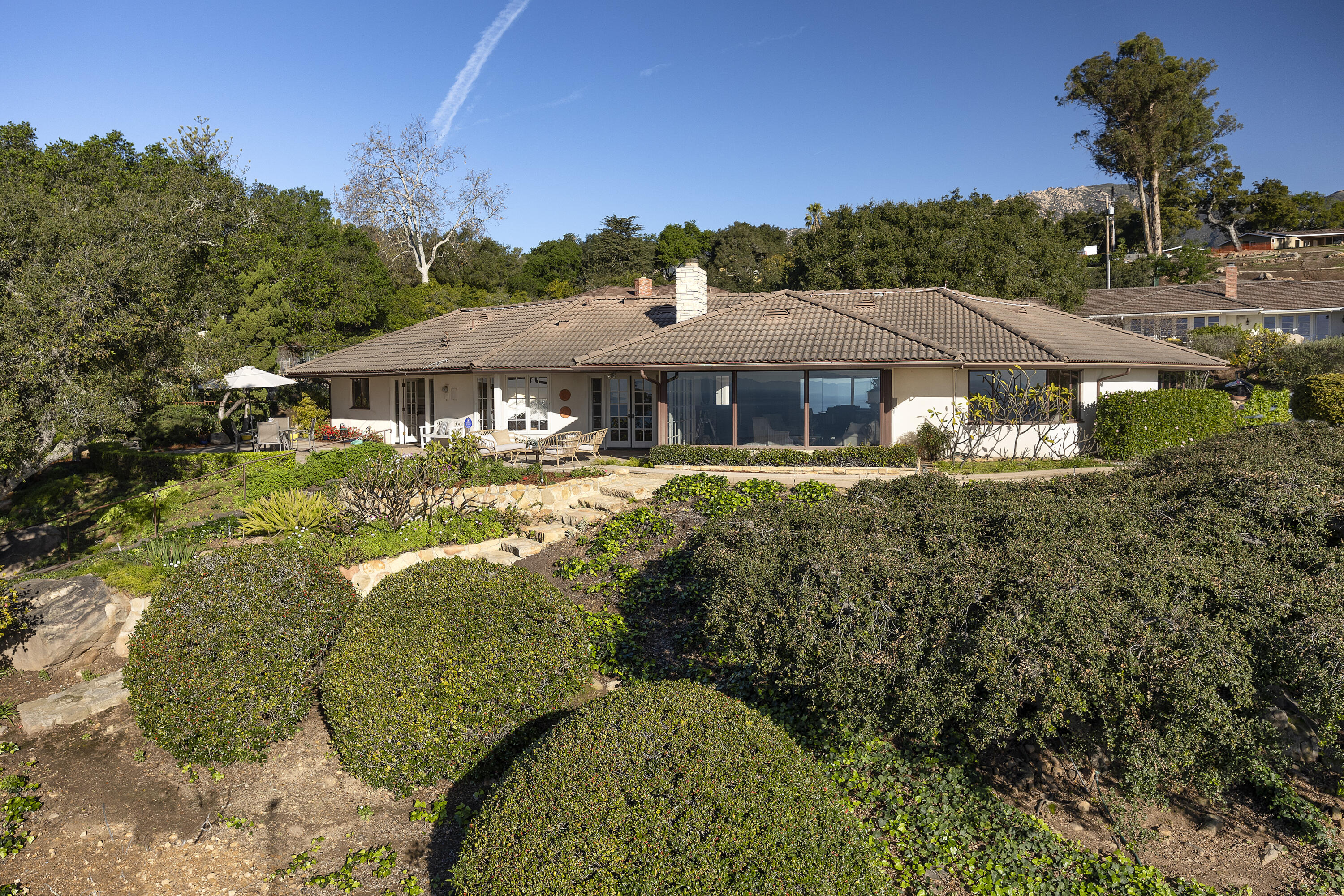 1320 Mission Ridge Road Santa Barbara, CA 93103 - Photo 26 of 27 a view of a house with a ocean view
