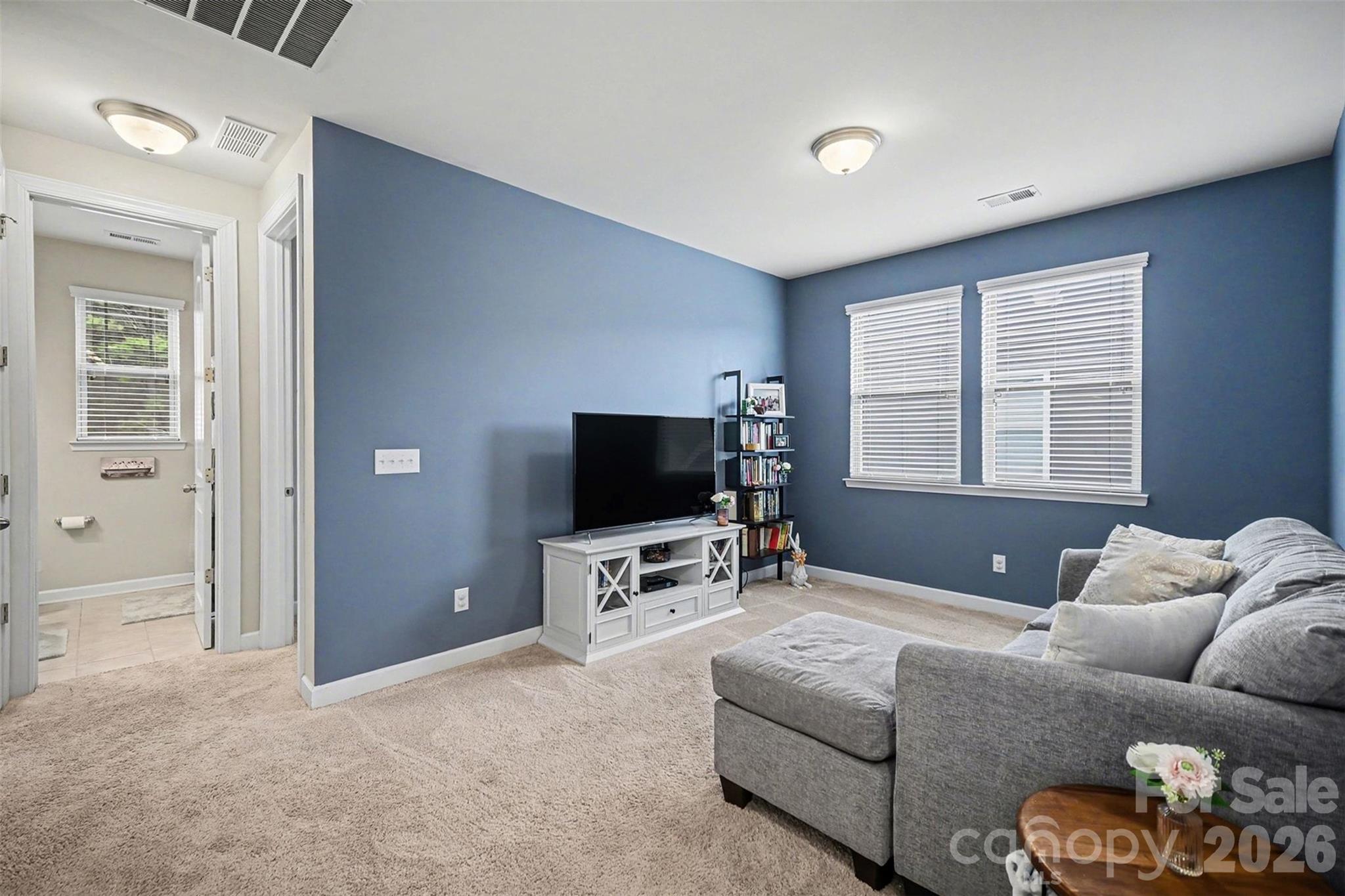 18314 McKee Road Charlotte, NC 28278 - Photo 20 of 37 a living room with furniture and a flat screen tv
