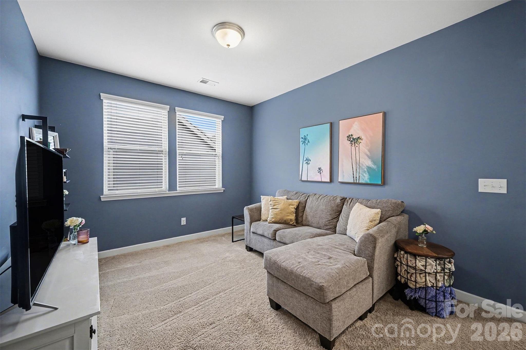 18314 McKee Road Charlotte, NC 28278 - Photo 21 of 37 a living room with furniture a flat screen tv and a window
