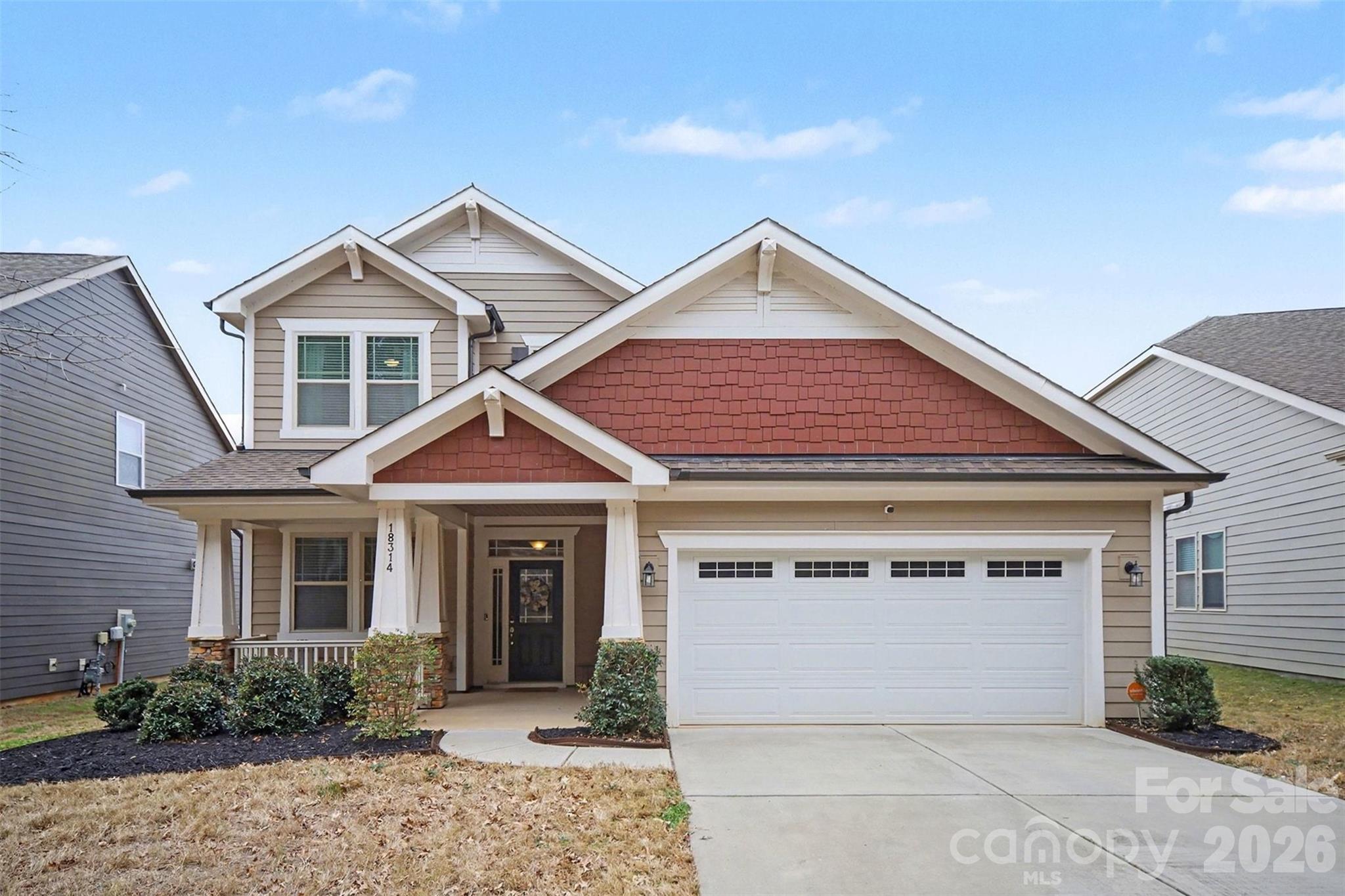 18314 McKee Road Charlotte, NC 28278 - Photo 35 of 37 a front view of a house with a yard