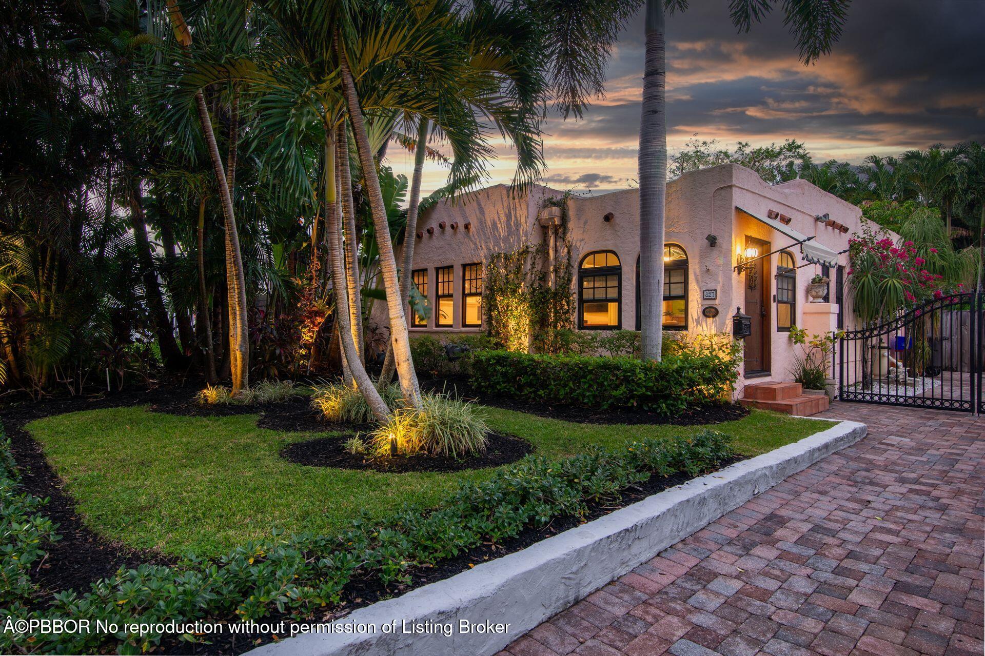 827 Ardmore Road West Palm Beach, FL 33401 - Photo 3 of 27 a front view of a house with garden