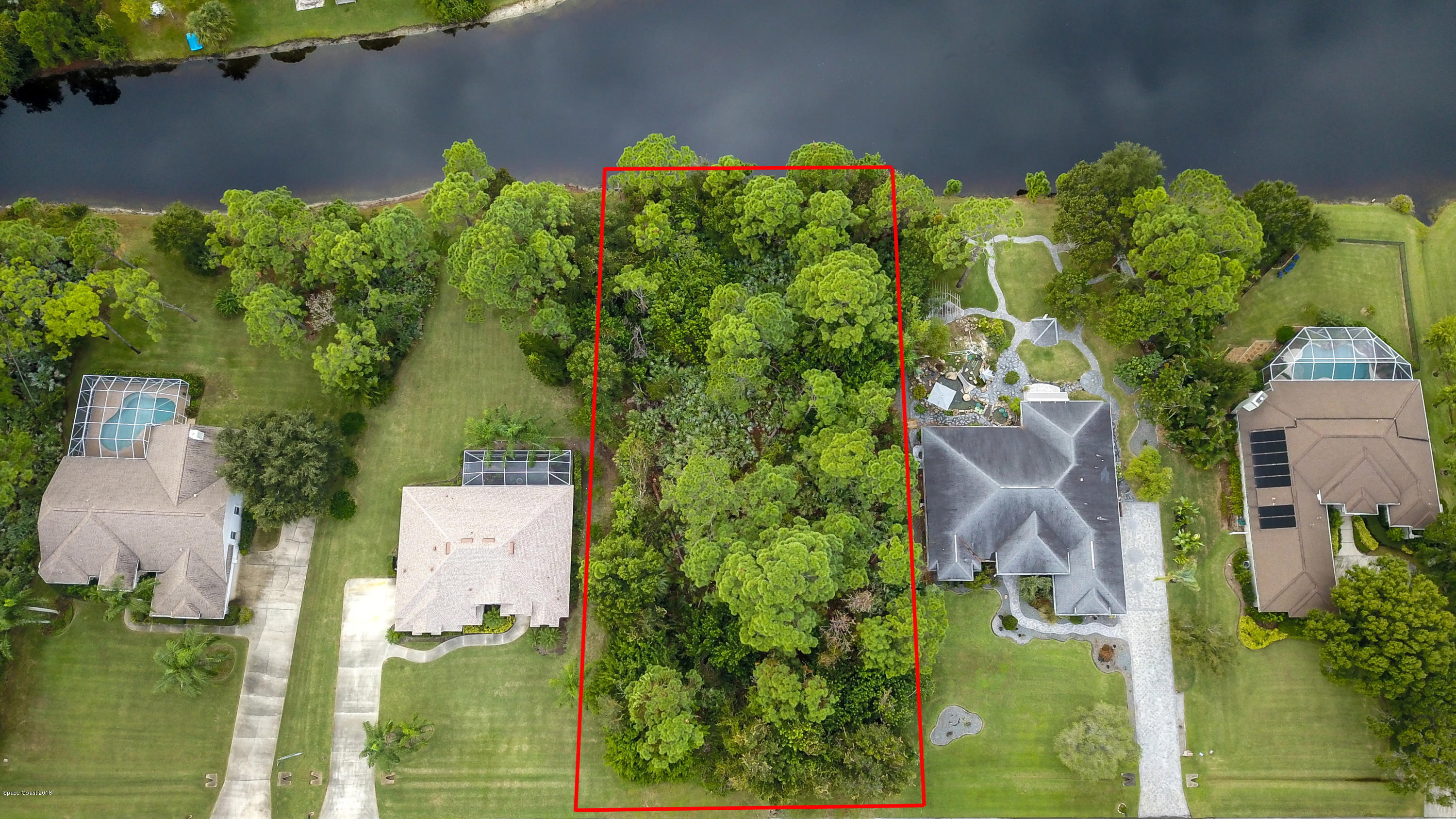 4424 Long Lake Road Melbourne, FL 32934 - Photo 1 of 10 The subject property is outline in red