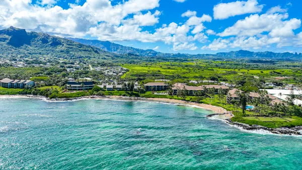 a view of a lake with a houses