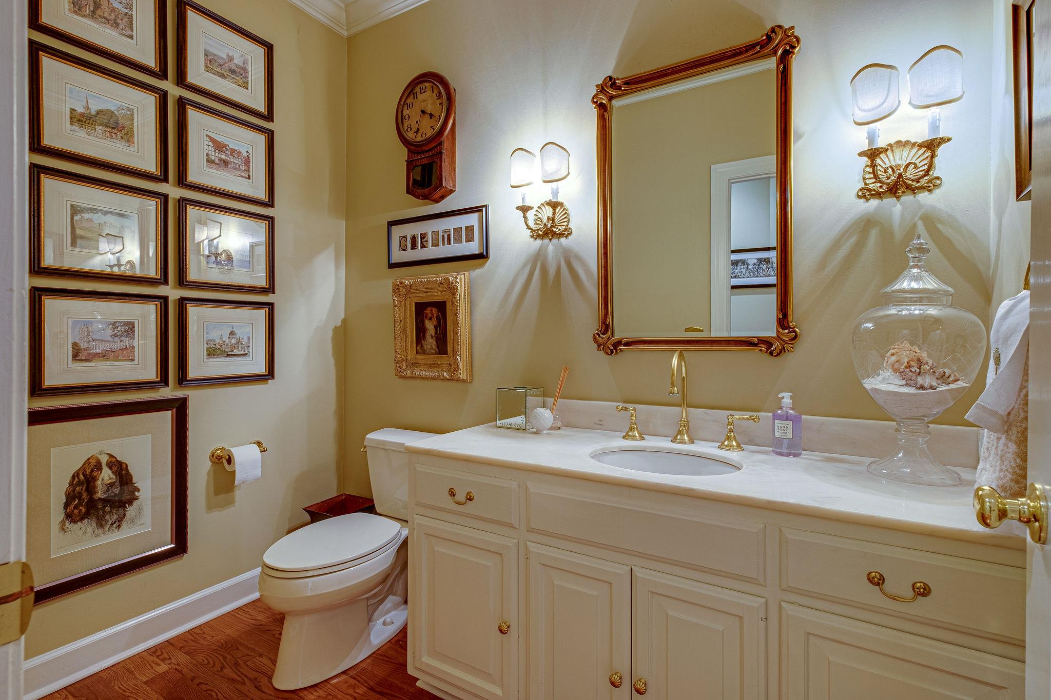 1005 Scramblers Knob Franklin, TN 37069 - Photo 10 of 29 a bathroom with a toilet a sink and a mirror