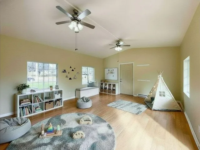 a view interior of the house with wooden floor