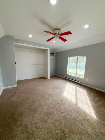 a view of a yard with a house