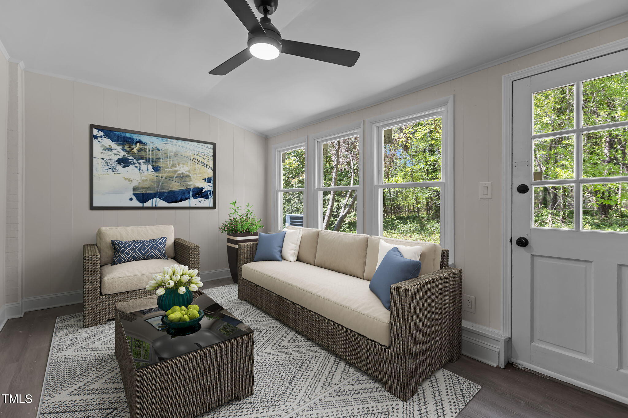 1304 Seaton Road, Unit 24 Durham, NC 27713 - Photo 6 of 38 a living room with furniture and a large window