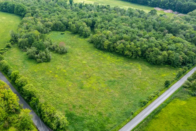 a view of a garden from a balcony