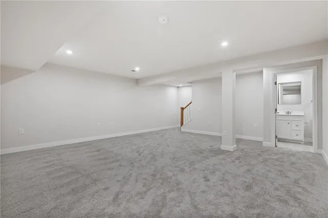 a view of an empty room