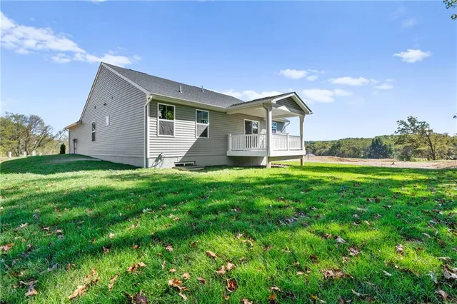 a house view with a garden space